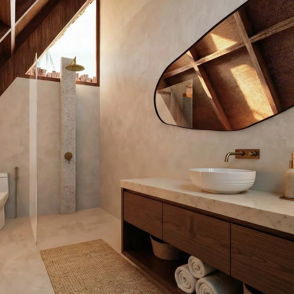 Bathroom — the render we sold